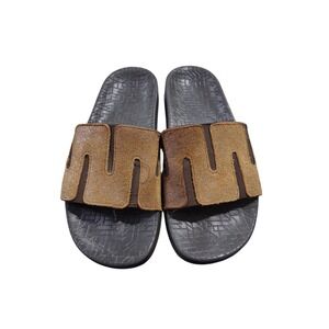 SAS Leather Float Slides Women's size 7M Preppy Comfort Summer Support Sandals